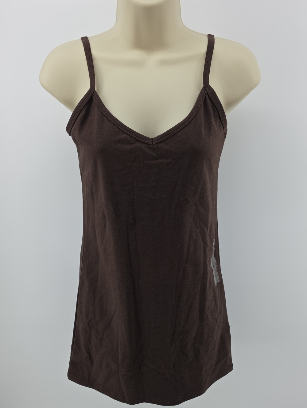 Buckle Dark Brown Spaghetti Strap Camisole